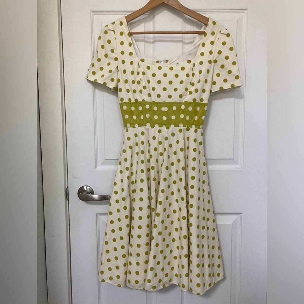 POLKA DOT A-LINE DRESS - Size Small